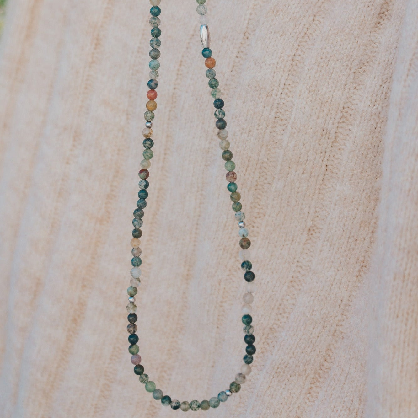 Indian Agate Gemstone Wrap Bracelet