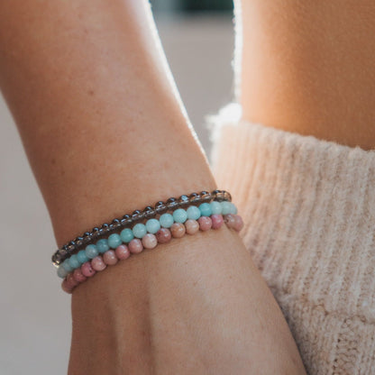 Self Love Gemstone Bracelet Stack