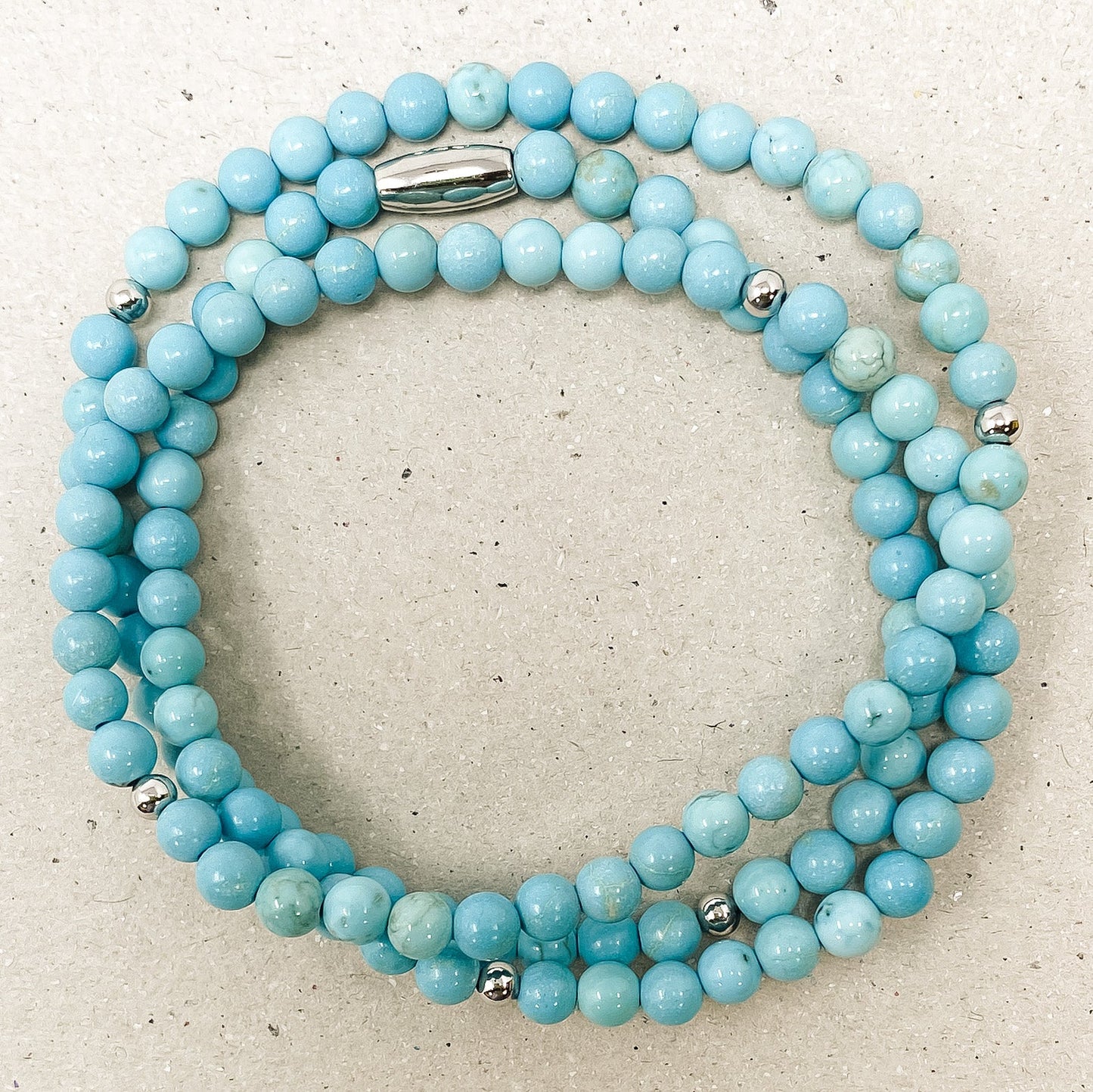 Turquoise Gemstone Wrap Bracelet