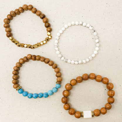 Tranquility Diffuser Bracelet Stack