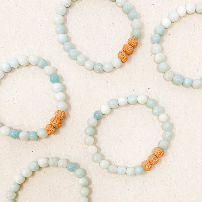 Light Amazonite - Zen Diffuser Bracelet
